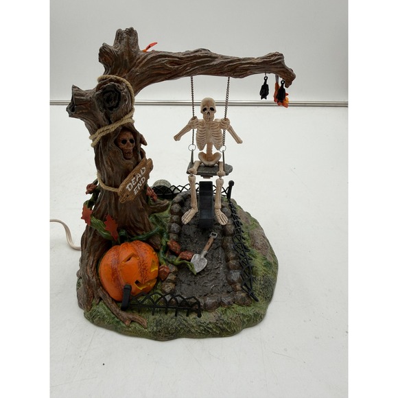 Department 56 Other - Department 56 Animated Swinging Skeleton Halloween Village 56.52514 Retired 2001